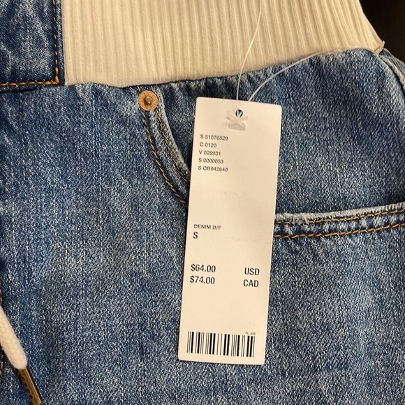 NWT BDG Urban Outfitters Distressed Denim Drawstring Skirt Y2K 90s - Picture 7 of 9